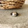 Bague, bijou en acier inoxydable 316L brillant orné d'émail