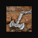 Collier pendentif corbeaux de Odin acier inoxydable