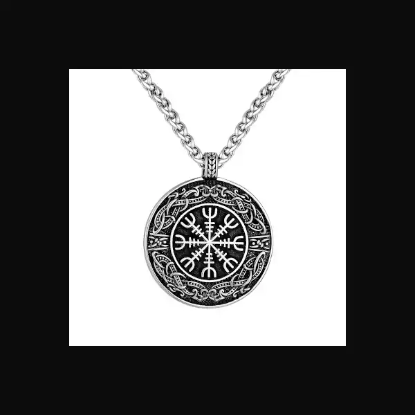Collier Homme Pendentif Croix Celtique - Gravure Laser, Acier Inoxydable Argenté, Longueur 55 Cm