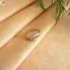 Bague réglable femme en acier inoxydable 2 cœurs liés par une flèche