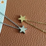 Collier minimaliste acier inoxydable pendentif étoile