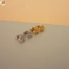 Boucles d'oreilles marguerite en acier inoxydable