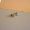 Boucles d'oreilles marguerite en acier inoxydable
