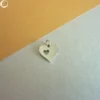 Pendentif pour femme en acier inoxydable cœur