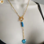 Collier Ras Du Cou En Acier Inoxydable - Créateur, Occasion Très Bon état, Gris